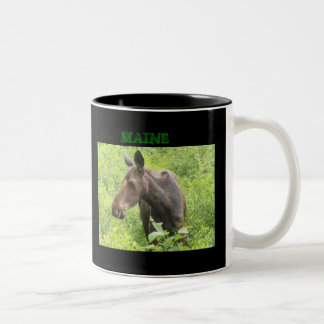 Café Em Dois Tons Caneca de um ano dos alces