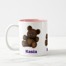 Caneca de ursinho personalizada - kubek
