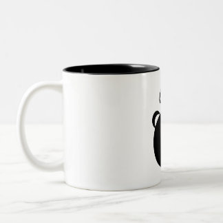 Café Em Dois Tons Caneca de Urso Cinzenta