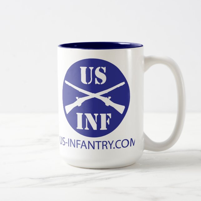 Café Em Dois Tons caneca de US-Infantry.com (Direita)