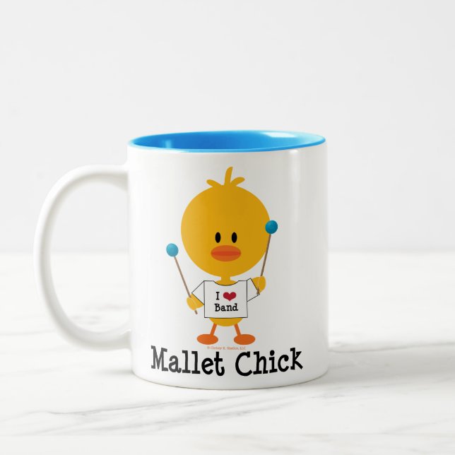 Café Em Dois Tons Caneca de viagem do pintinho do malho (Esquerda)