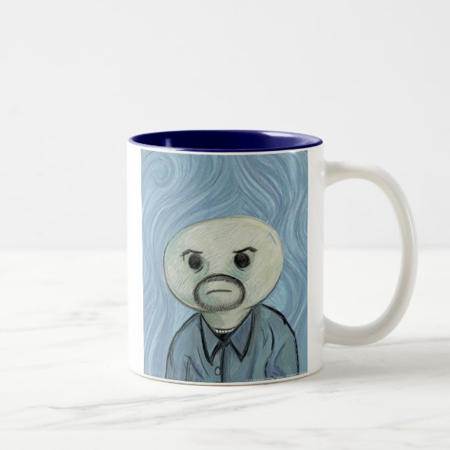Café Em Dois Tons Caneca de Vincent Van Colagem (Direita)