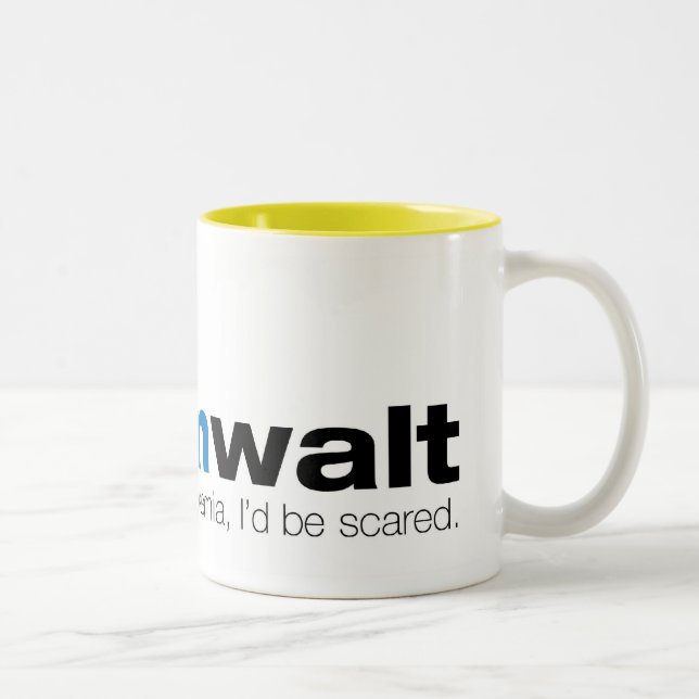 Café Em Dois Tons Caneca de Walt da equipe (Direita)
