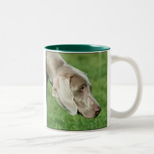 Café Em Dois Tons Caneca de Weimaraner
