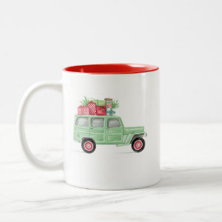 Café Em Dois Tons Caneca de Willys Wagoneer