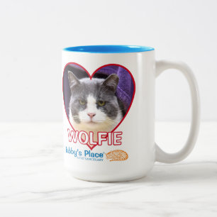 Café Em Dois Tons Caneca de Wolfie