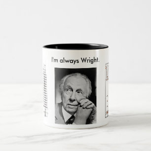 Café Em Dois Tons Caneca de Wright