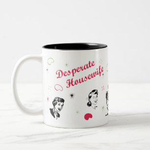 Café Em Dois Tons Caneca desesperada da dona de casa