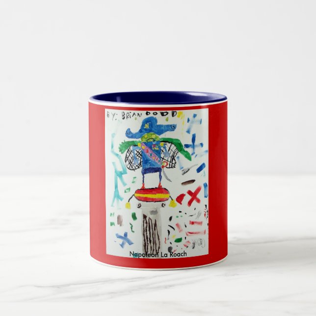 Café Em Dois Tons Caneca desproporcionado da barata do La de (Centro)