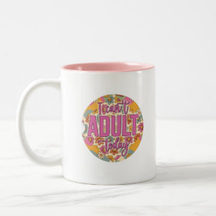 Café Em Dois Tons Caneca Divertida e Sarcástica de Adulto