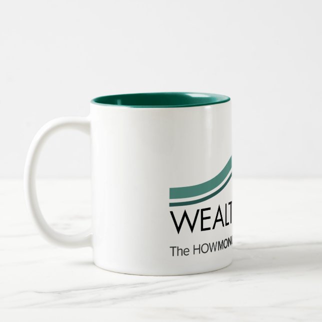 Café Em Dois Tons Caneca do 2-Tom de WealthWave | (Esquerda)