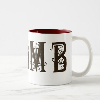 Café Em Dois Tons Caneca do acrônimo de ENSMB