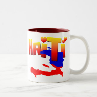 Café Em Dois Tons Caneca do AMOR de HAITI