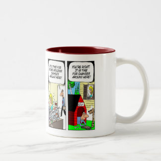 Café Em Dois Tons Caneca do analista do negócio da análise de