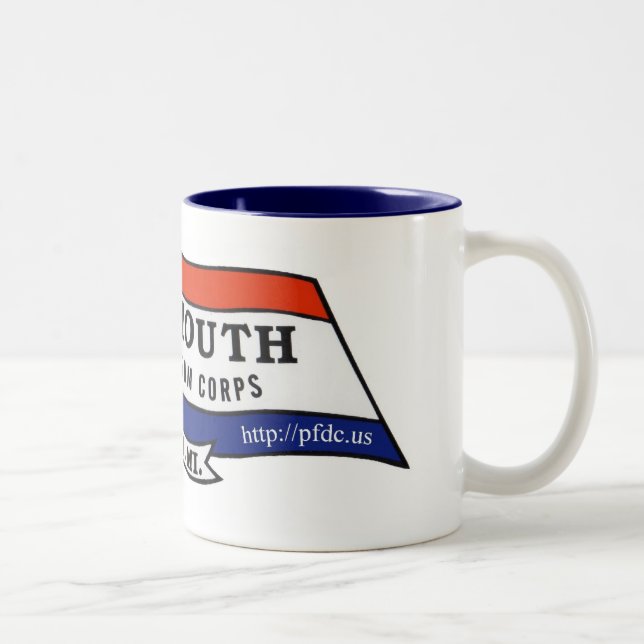 Café Em Dois Tons Caneca do autocolante no vidro traseiro de PFDC (Direita)