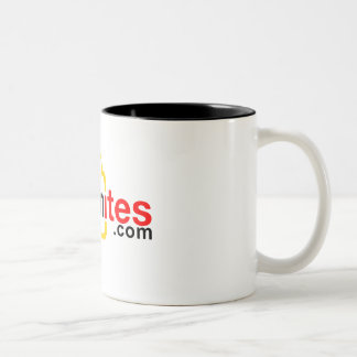 Café Em Dois Tons caneca do branco de Nikonites.com