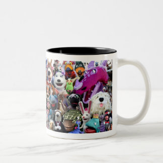 Café Em Dois Tons Caneca do caráter de Swazzle