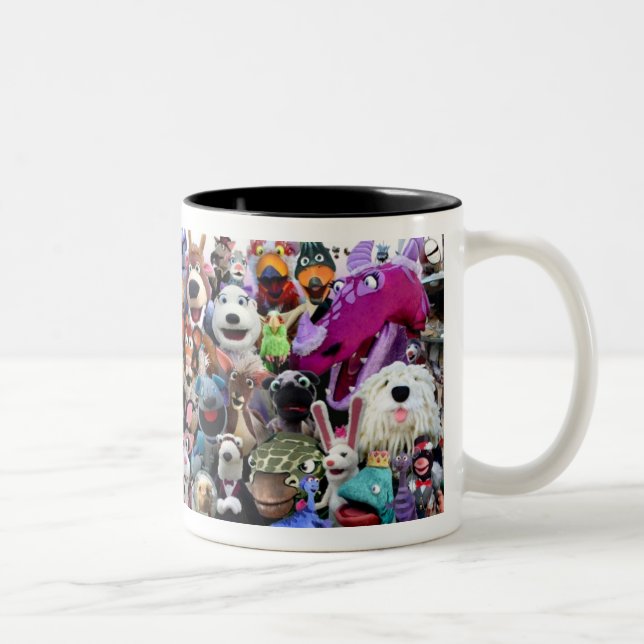 Café Em Dois Tons Caneca do caráter de Swazzle (Direita)