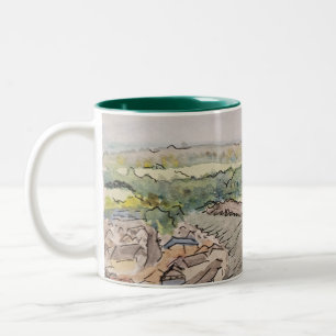 Café Em Dois Tons Caneca do Castelo de Richmond