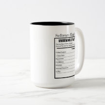Caneca do Cérebro de Engenheiro de Software e Rótu