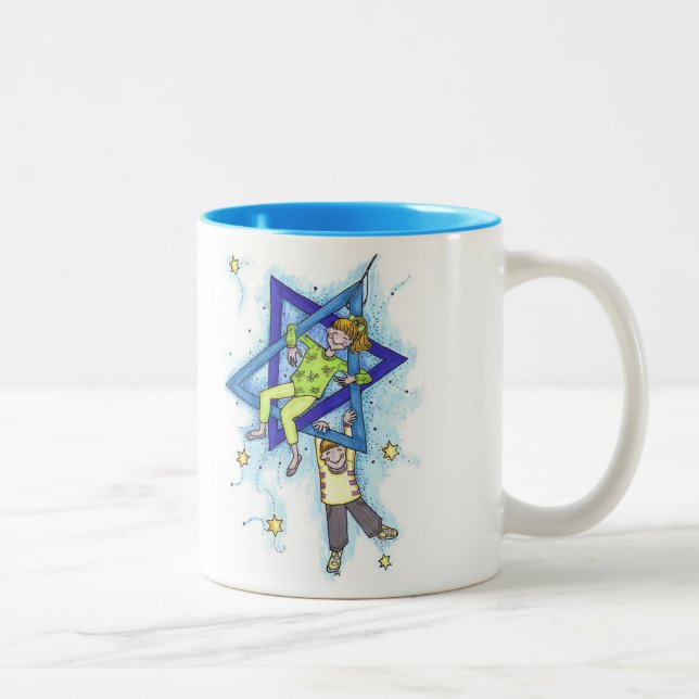 Café Em Dois Tons Caneca do chá de Bubby! (Direita)