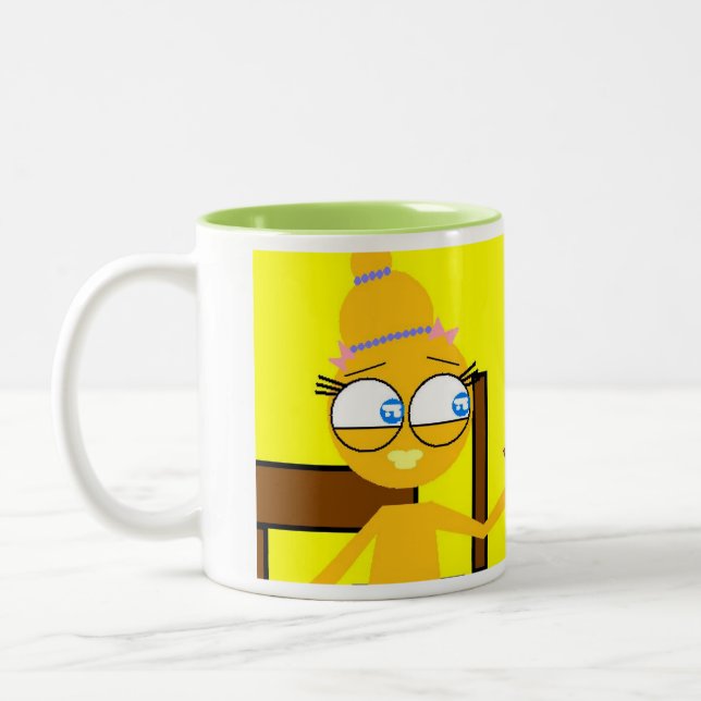 Café Em Dois Tons caneca do chá verde e do molho de pato (Esquerda)