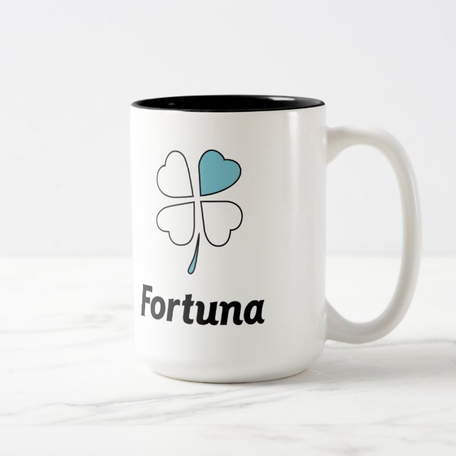 Café Em Dois Tons Caneca do ciclismo de Fortuna (Direita)