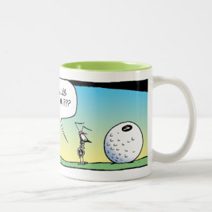 Café Em Dois Tons Caneca do clube de golfe da formiga do pântano