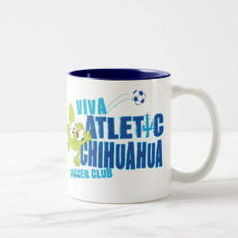 Café Em Dois Tons Caneca do clube do futebol da CHIHUAHUA de CHICO