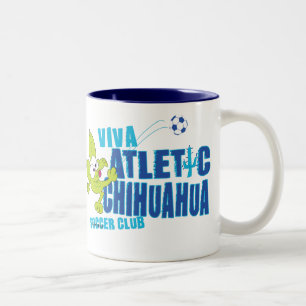 Café Em Dois Tons Caneca do clube do futebol da CHIHUAHUA de CHICO