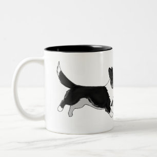 Café Em Dois Tons Caneca do Corgi de Canicula