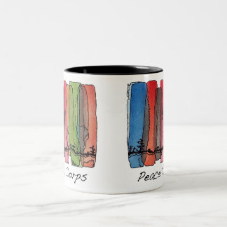 Café Em Dois Tons Caneca do corpo de paz