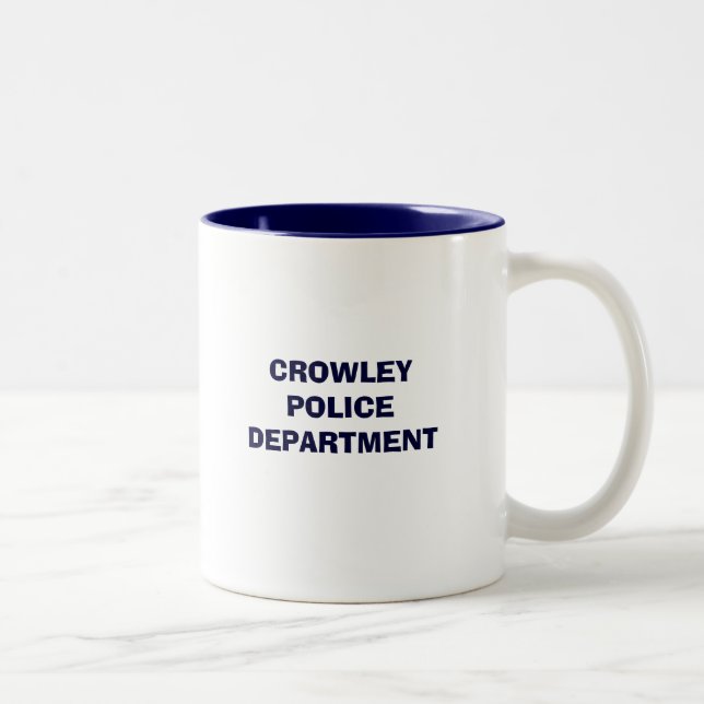 CAFÉ EM DOIS TONS CANECA DO DEPARTAMENTO DA POLÍCIA DE CROWLEY (Direita)