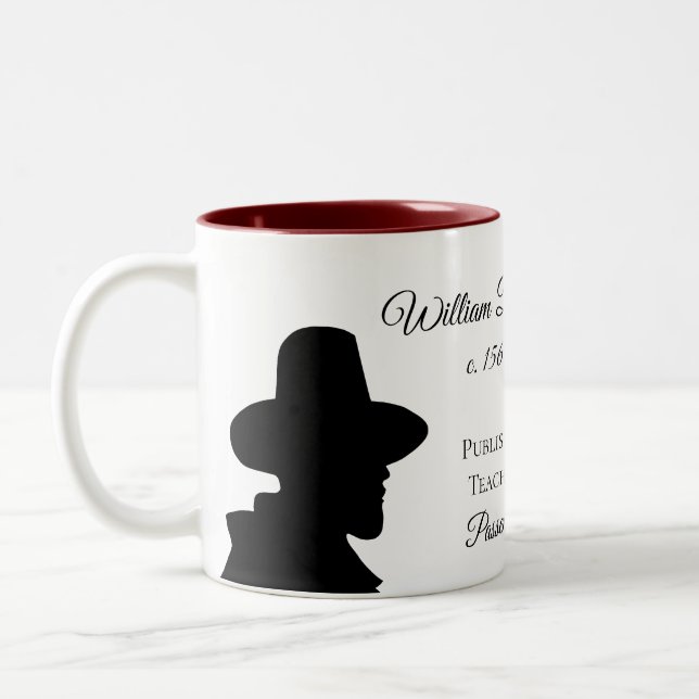 Café Em Dois Tons Caneca do descendente de William Brewster (Esquerda)