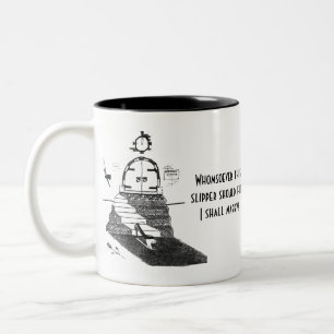 Café Em Dois Tons Caneca do deslizador de Cinderella