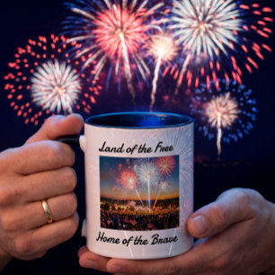 Café Em Dois Tons Caneca do Dia 4 de Julho   Presente do 250º Aniver