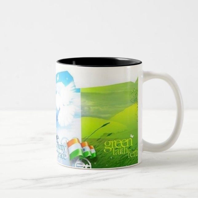 Café Em Dois Tons Caneca do Dia da Independência de India (Direita)