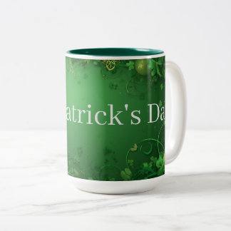 Café Em Dois Tons Caneca do Dia de São Patrício