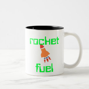 Café Em Dois Tons Caneca do Dia dos Pais combustível de foguete