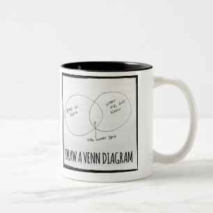 Café Em Dois Tons Caneca do diagrama de Venn