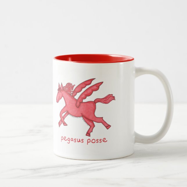 Café Em Dois Tons Caneca do Dois-Tom da legião de Pegasus (Direita)