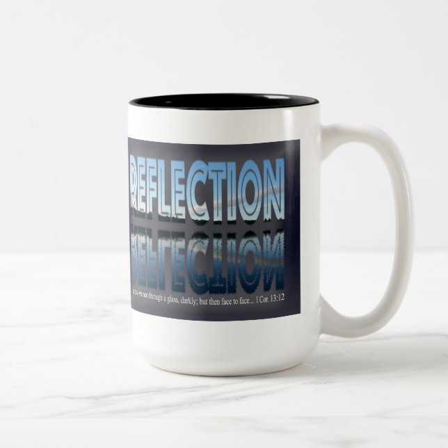 Café Em Dois Tons Caneca do Dois-Tom de Reflection-2 15oz (Direita)