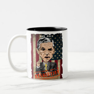 CAFÉ EM DOIS TONS CANECA DO DOIS-TOM DE RON PAUL