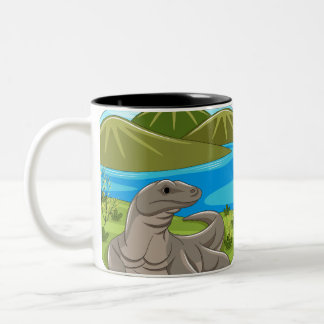Café Em Dois Tons Caneca do Dragão de Komodo