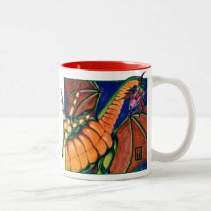 Café Em Dois Tons Caneca do dragão de Shivan