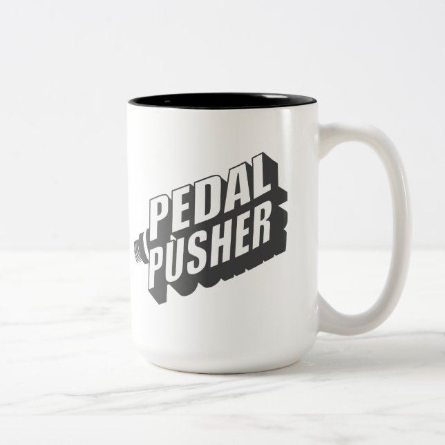 Café Em Dois Tons Caneca do empurrador de pedal (Direita)