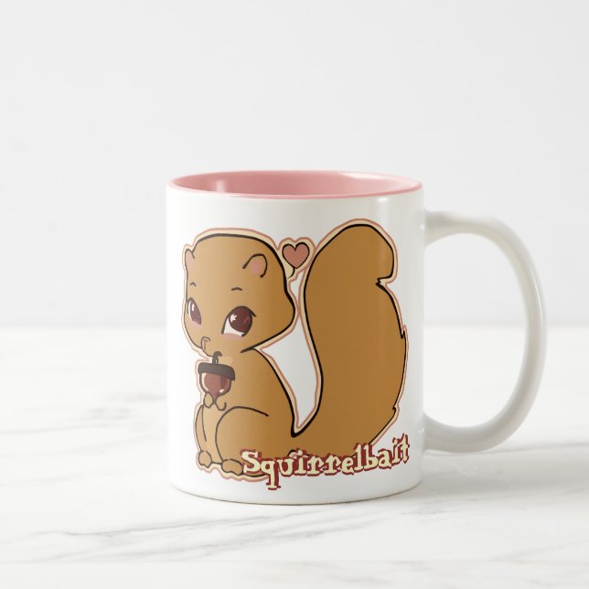 Café Em Dois Tons Caneca do esquilo de Cutie (Direita)