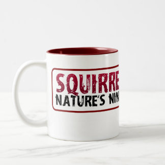 Café Em Dois Tons Caneca do esquilo de Ninja