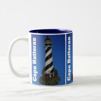Café Em Dois Tons Caneca do farol de Hatteras do cabo