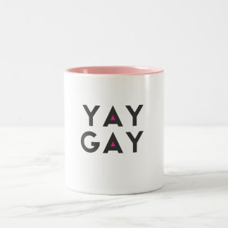 Café Em Dois Tons Caneca do GAY de YAY!